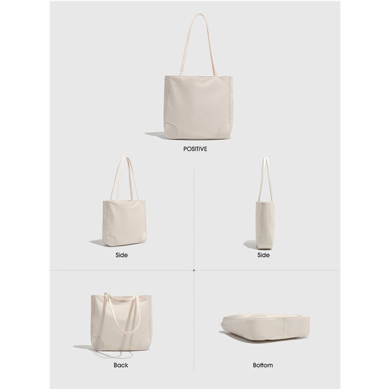 Single Shoulder Lightweight Waterproof Oxford Cloth Bag Double Layer Versatile Large Capacity High-end Student Simple_voghion.com