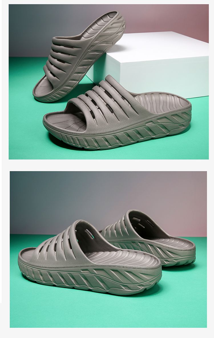 2023 Waterproonti-Skid Shock Absorption Pure Color Couple Slippers_voghion.com