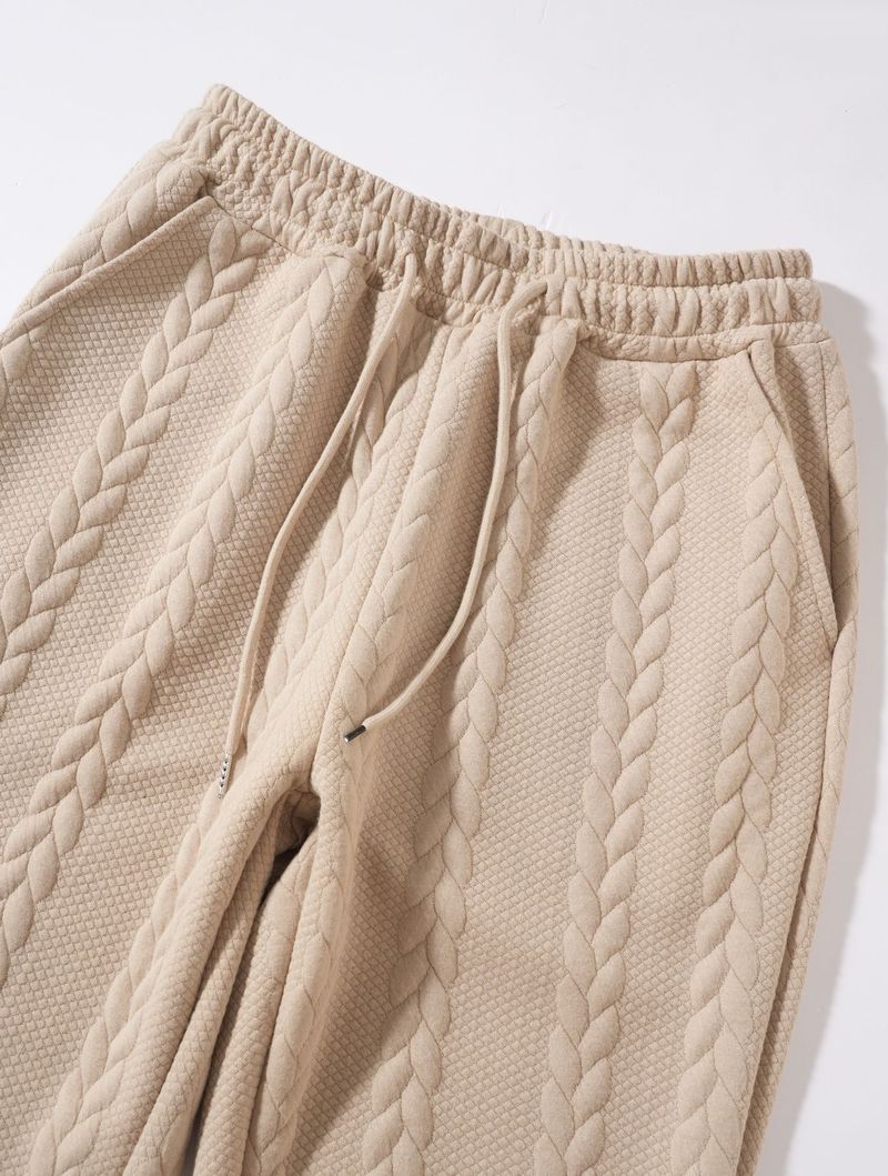 Herren-Hoodie-Sweatshirt mit Stickerei und passender Hose – Lässiges Fleece-Jogging-Outfit für Streetwear und Freizeit_voghion.com