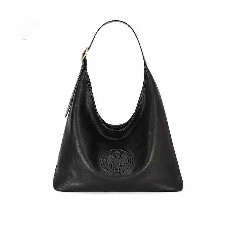 Borsa a secchiello triangolare Lisidanni da donna, borsa tote monospalla in pelle conciata al vegetale Niche Kasle_voghion.com