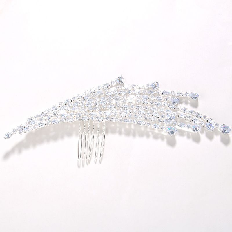 Hot Selling Zircon Combs For Women, Light Luxury Bridal Wedding Headpieces, Fashionable Dance Parties, Hair Accessories_voghion.com
