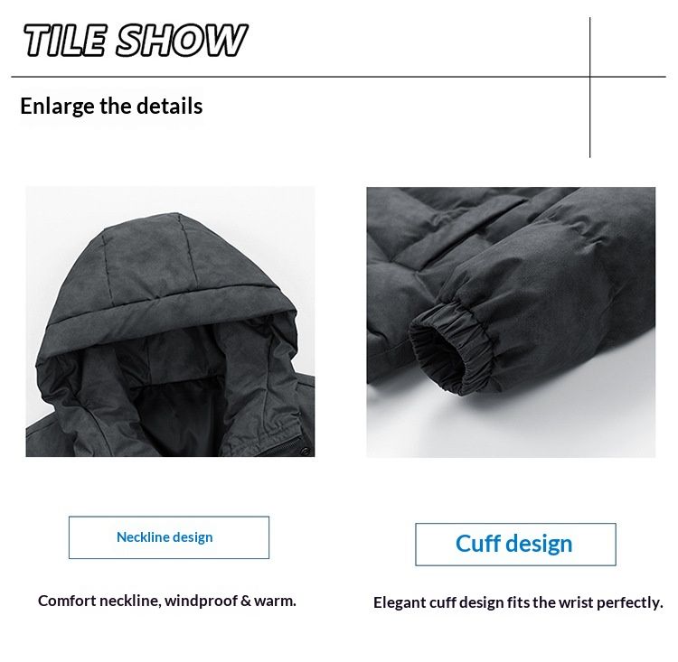 Nordmann 2025 Winter New Unisex Simple Hooded Jacket Warm Cold-Resistant Fashion Versatile Cotton Coat_voghion.com