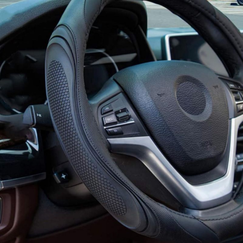 Modes stūres rata šuves pieejamas visos gadalaikos, āda, ieliekta un izliekta masāža, automašīnas rokturis_voghion.com