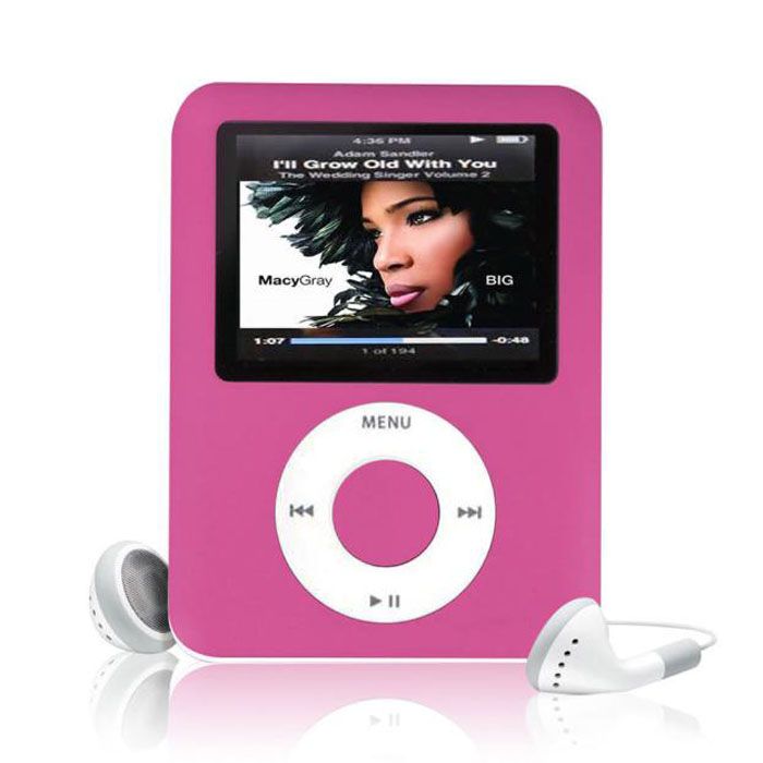 MP4 de alta qualidade com fones de ouvido, tela LCD de 1,8 polegadas, mídia, videogame, filmes, rádio FM, reprodutor de música MP4 de 3ª geração_voghion.com
