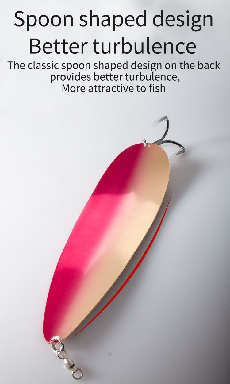 New 11" Sequin Metal Vibrating Fish Bait Striped Bass Fishing Spoon Lure_voghion.com