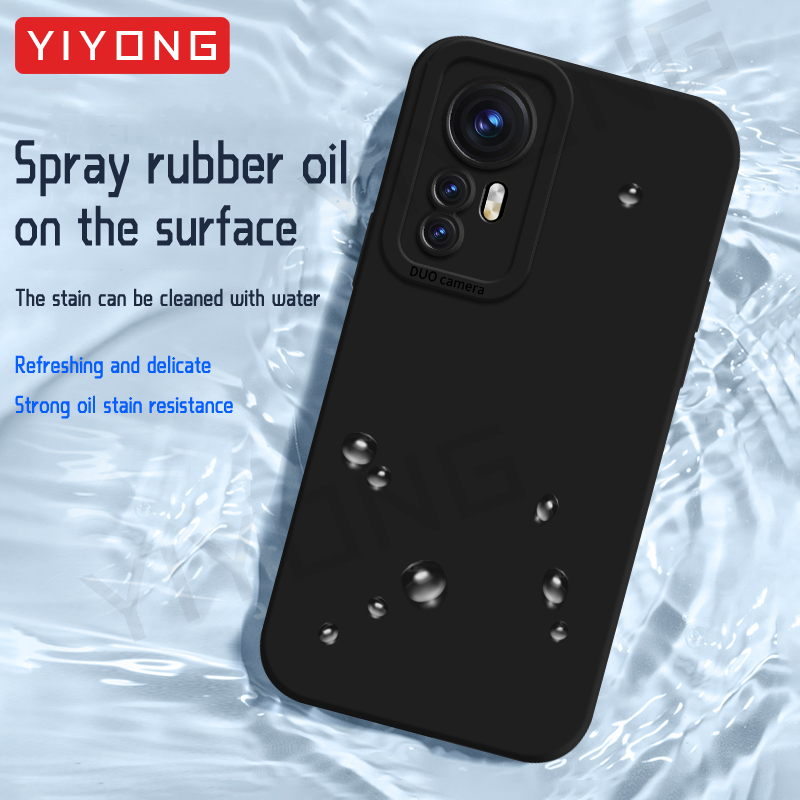 Mi12 Case YIYONG Liquid Silicone Soft Cover For Xiaomi Mi 12 13 12X 12S 11 12T Pro Ultra Xiomi Mi11 Mi12X Mi12T Mi13 Lite Cases_voghion.com