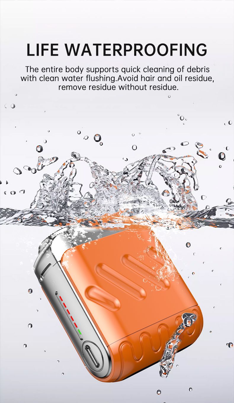 Dual Head Travel Shaver - Waterproof USB Rechargeable Beard Trimmer Portable Men's Grooming Kit With Case Compact Design_voghion.com