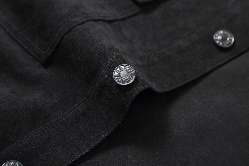 Men's Oversized Casual Jacket – Lightweight Windproof Bomber With Embroidery (Black/Gray, 4XL-11XL, Stretchable Polyester For Big & Tall)_voghion.com