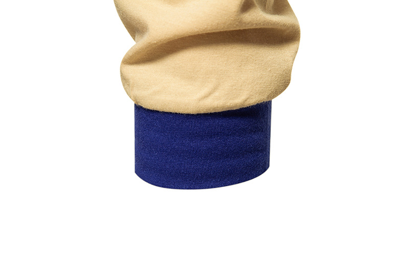 T-shirt Polo Color Block da uomo a maniche lunghe D26_voghion.com