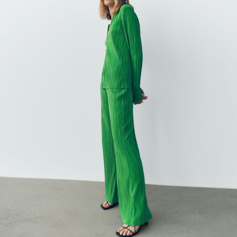Tailleur pantalone casual da donna tinta unita_voghion.com