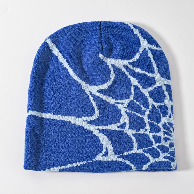 Gorros y gorras para hombre, elegantes y lujosos, de punto jacquard con diseño de telaraña, cálidos, para hombre y mujer, para el frío, para invierno._voghion.com