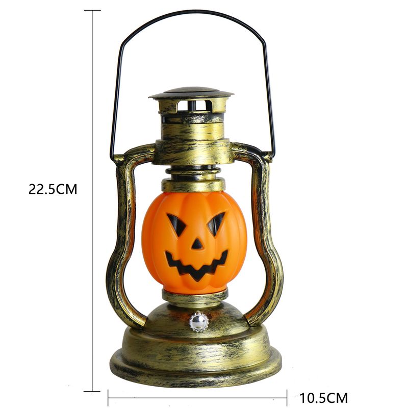 Cross Border Skull Pumpkin Lantern Halloween Battery Lantern Outdoor Garden Camping LED Portable Kerosene Lamp_voghion.com