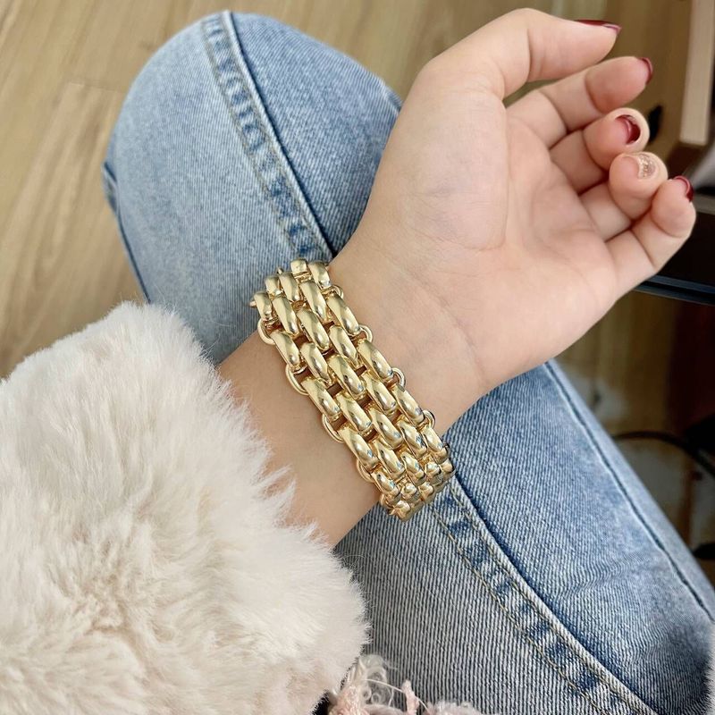 Accessori Nuovo Stile INS Moda Frusta Hip-hop Trendy Personalità Bracciale a Catena in Metallo_voghion.com