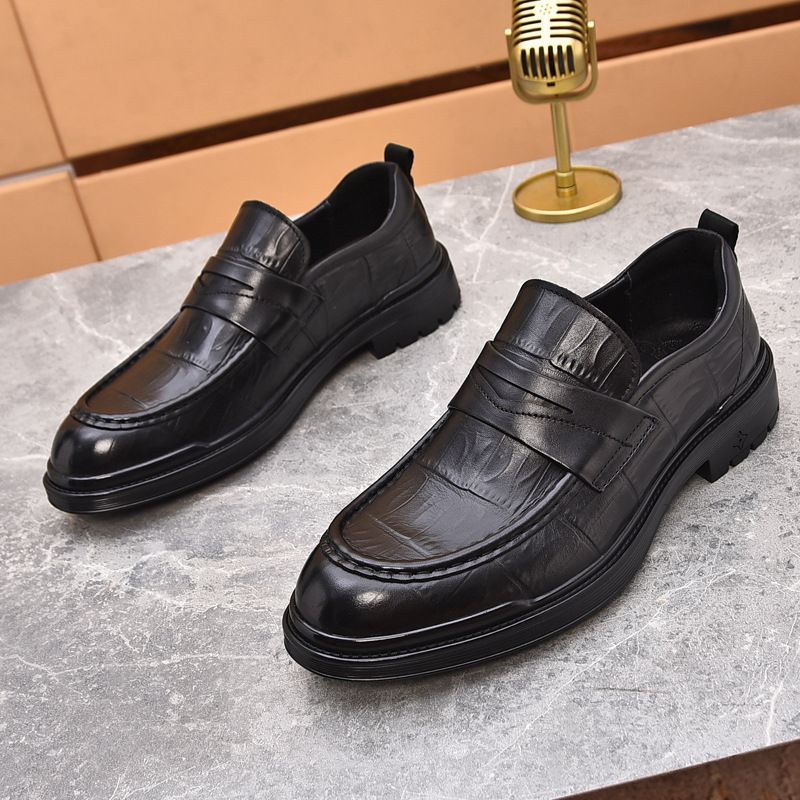 ShoeGlobe Herrenschuhe im britischen Stil, Business-Schuhe für Trauzeugen, schwarze, formelle Schuhe mit weicher Sohle, Sommer- und Freizeitschuhe aus Leder, Hochzeitsschuhe für Herren_voghion.com