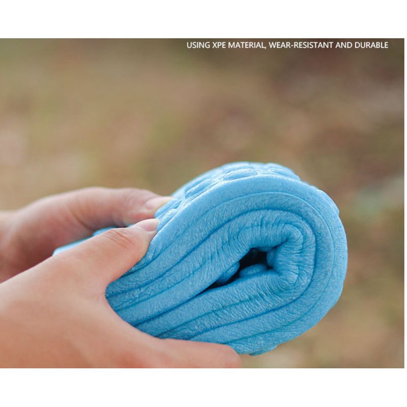 Waterproof Camping Mat - Lightweight Foldable Foam Pad For Picnics & Hiking | Moisture-Proof Ground Cover With Carry Strap (48"x24", 0.8lb)_voghion.com