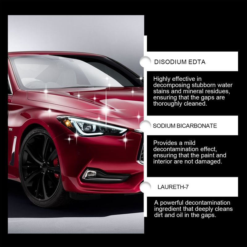 Homonth Car Water Stain Cleaner Car Stain Remover Polish Gentle Care Car Paint Gap Cleaning Spray_voghion.com