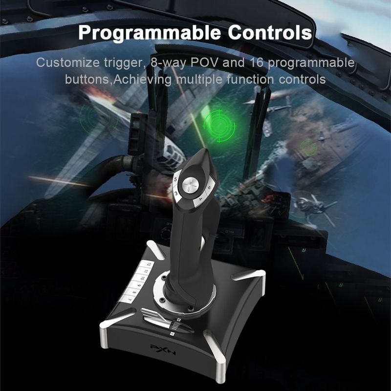PXN 2119 PRO Simulator Gamepad Vibration Für PC/Desktop PS4 Flug Joystick Game Controller_voghion.com