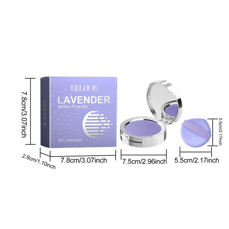 EELHOE Matte Set Makeup Powder Natural Concealer Oil Control Lightweight Breathable Durable Set Makeup Powder_voghion.com