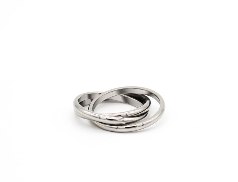 Hot sales Anxiety Stainless Steel Ring Women Men Moon Fidgets Spinner Rings Trendy Rotate Freely Spinning Anti Stress Accessories_voghion.com