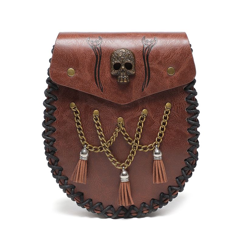 Viking Style Medieval Leather Coin Pouch – Retro Embossed Knight Belt Bag, Vintage Waist Bag for Cosplay and Outdoor Use_voghion.com