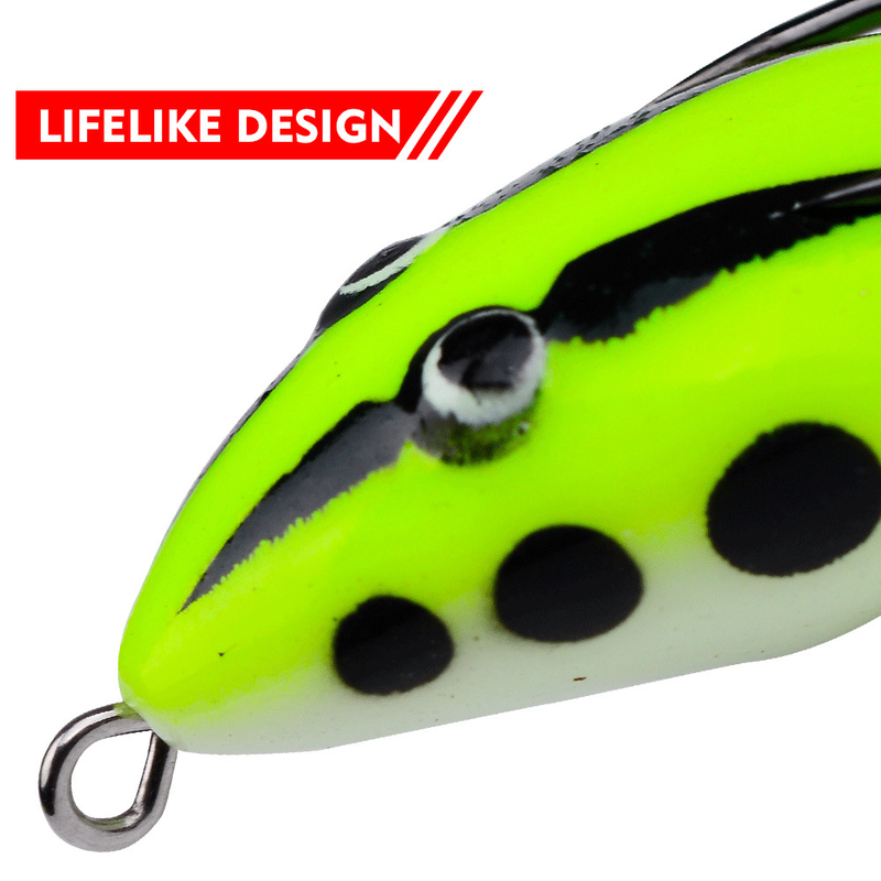 5G Simulation Snakehead Soft Mini Lure 4cm Modified Frog Bait Fishing Gear_voghion.com