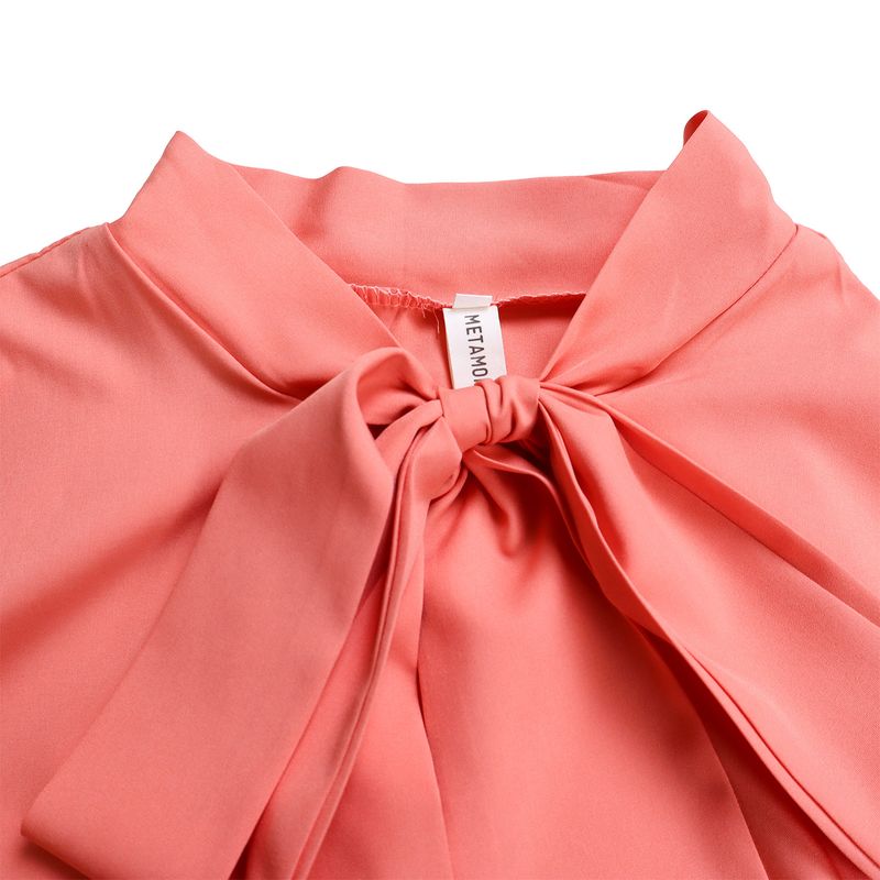 Damenbekleidung Übergröße Damenbekleidung Herbst neuer Stil Schnürung Plissee Langarm Farbabstimmung Temperament elegantes Kleid_voghion.com