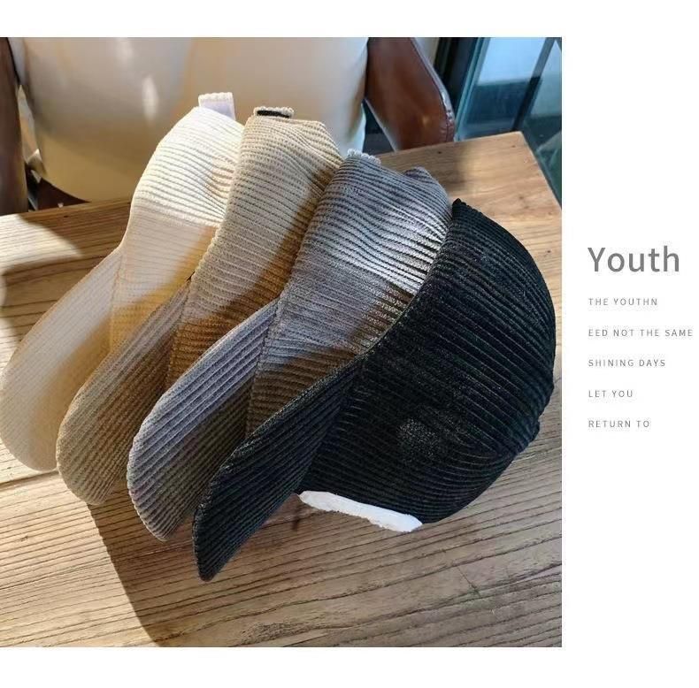 Klassische Cord-Baseballkappe – Unisex-Dad-Cap mit gesticktem „C“, sportlicher Retro-Stil für Damen und Herren_voghion.com