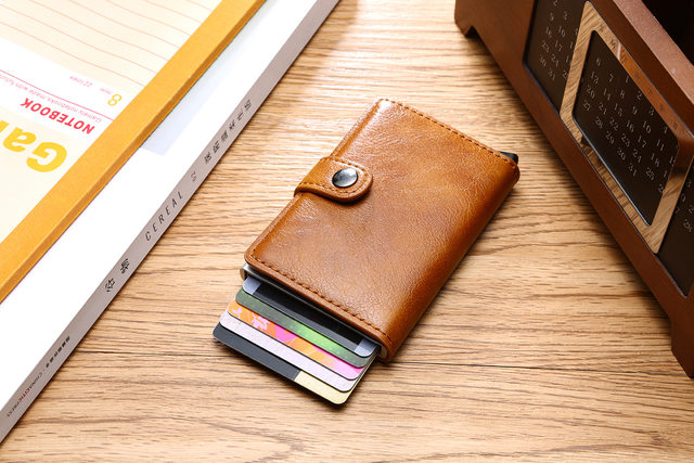 Neue Rfid Männer Karte Brieftaschen Carbon Faser Karte Halter Dünne Mini Brieftasche Kleine Geld Tasche Männlichen Geldbörsen_voghion.com