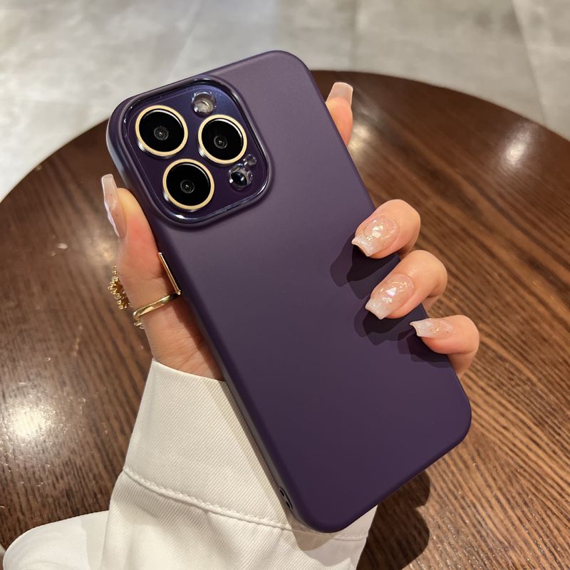 Liquid Silicone Full Coverage Lens Protector Compatible With 15 Phone Case IPhone 16 Pro Max New 13 Simple_voghion.com