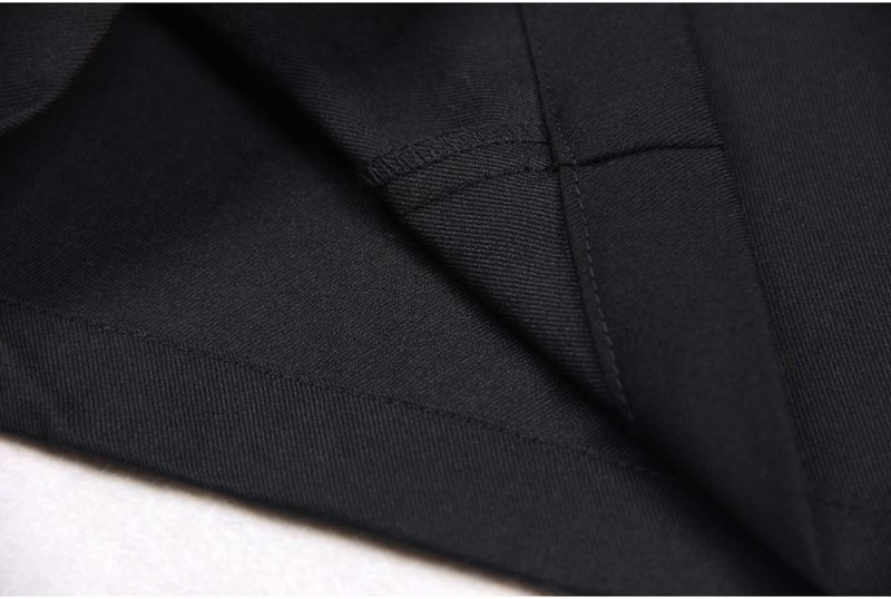 Women's clothing new fashion double-breasted rivet concealed button loose straight pants women's trousers casual commuting supply_voghion.com