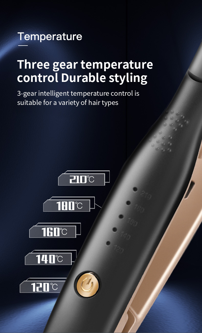 hair straightener negative ion splint dual-purpose splint men's curling stick straight curl dual-use bangs texture hair iron_voghion.com