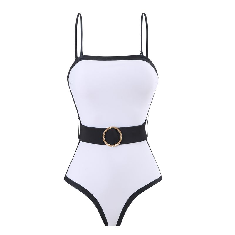 Maillot de bain une pièce élégant pour femme, cache-maillot fluide, taille haute, sexy, design modeste, contrôle du ventre, tissu à séchage rapide - Perfect Beach Pool_voghion.com