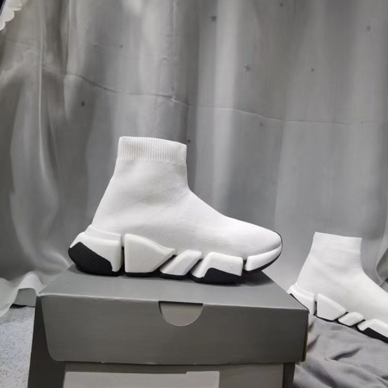 High Version 2.0Ss New Straight Comfortable Sock Knitted Fabric Unisex Couple Casual Sports Single Shoes_voghion.com