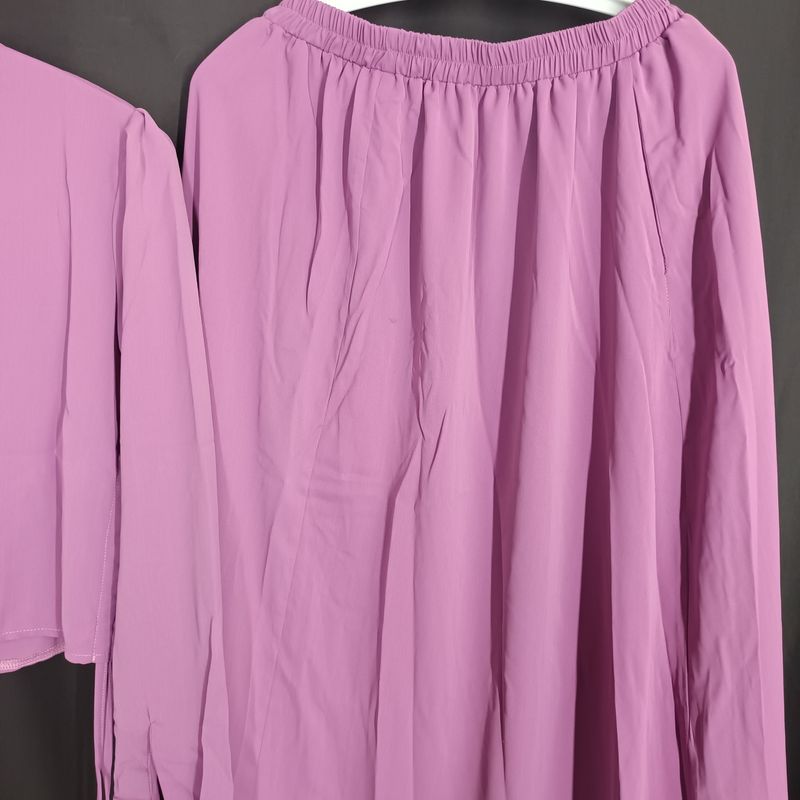 Women's Clothing Long Sleeved Shirt Temperament Women's Long Skirt Skirt Suit_voghion.com