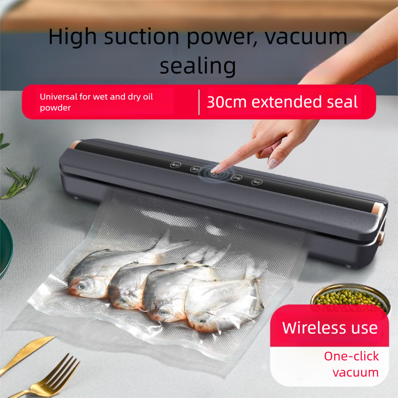 Sigillatrice sottovuoto domestica - Macchina per il confezionamento alimentare completamente automatica per la conservazione di alimenti secchi e umidi_voghion.com