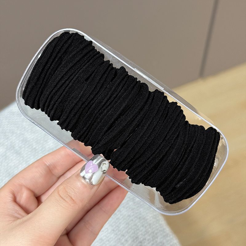Simple High Elastic Hair Rubber Band Women's High Ponytail Hair Rope Does Not Hurt Hair Durable Hair Rope Versatile Hair Ring Headdress_voghion.com