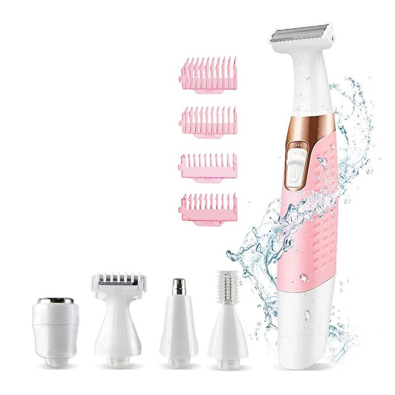 5 in 1 Lichaam Ontharing Epilator Okselhaar Bikinihaar Beenhaar Schaamhaar Elektrisch Scheerapparaat Tondeuse Scheerapparaat Trimmer_voghion.com