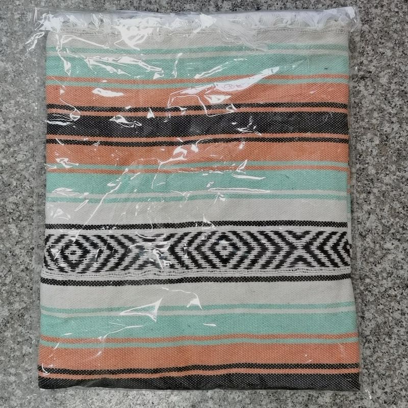 Mexican Blanket Geometric Tassel Style Blanket Woven Tassel Shawl Blanket Beach Blanket Picnic Mat Yoga Cotton Blanket_voghion.com
