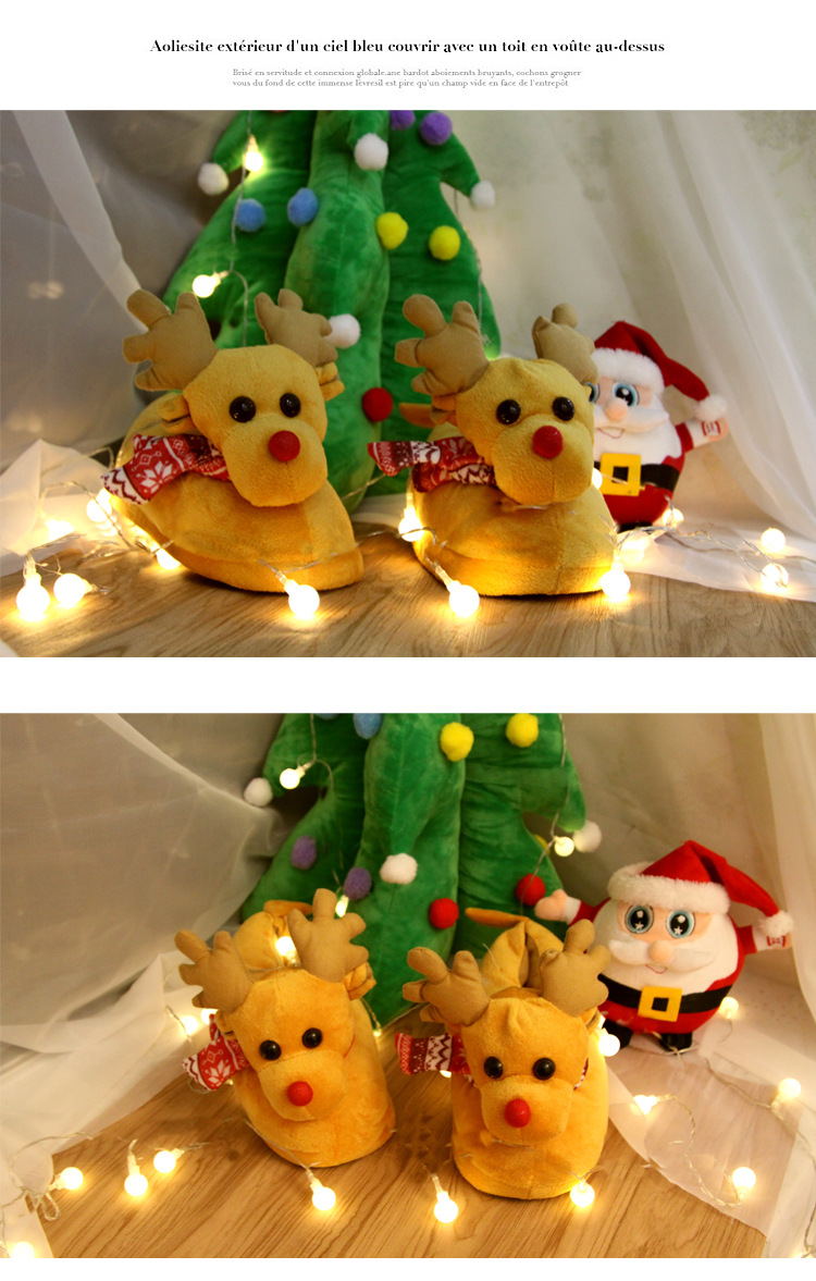 Men's Lady Fleece Plush Slip-On Adjustable Winter Outdoor Indoor Cozy Lightweight Non-Slip House Shoes Indoor Shoes_voghion.com