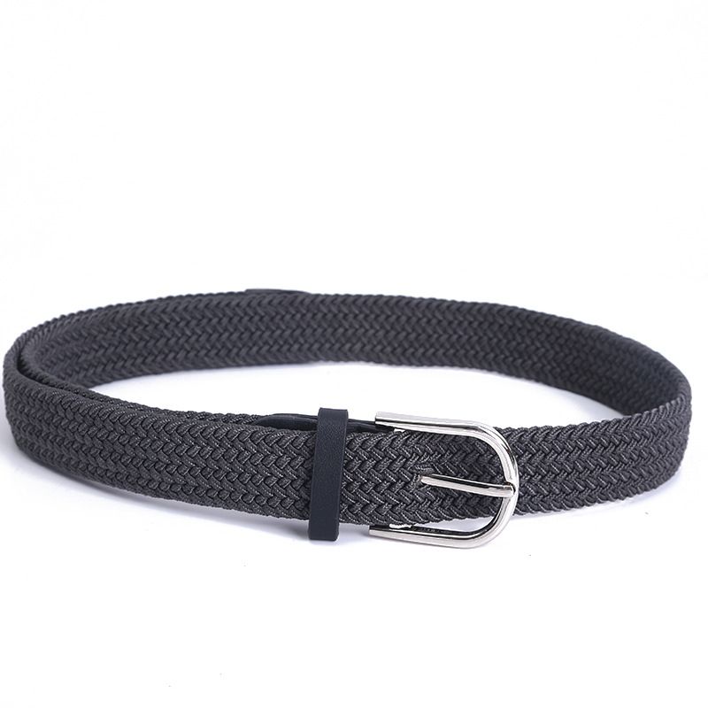 Hai bisogno di una fascia da uomo in cotone, larga senza buchi, una cintura per giovani e di mezza età, una cintura in tela intrecciata per studenti_voghion.com