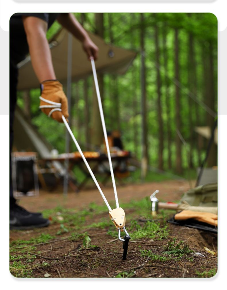 Tenda da campeggio per esterni, ispessita ed estesa, antivento, con fissaggio, picchetti in acciaio da spiaggia, 20, 30, 40 cm_voghion.com