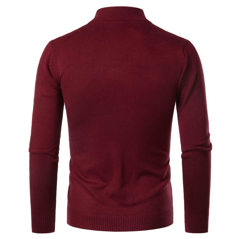 Maglieria pullover da uomo nera di tendenza moda autunno e inverno_voghion.com