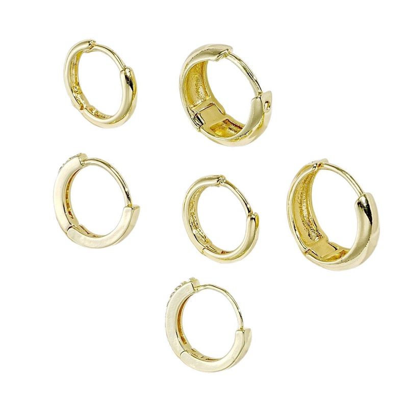 Orecchini in rame INS Fashion per donna, design di lusso Niche Light, clip in zircone con bordo arrotondato, orecchini a cerchio_voghion.com