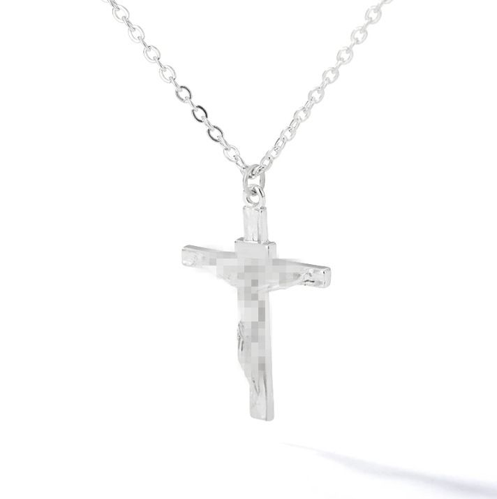 Collana da donna con catena per clavicola, regalo, con ciondolo a forma di croce a forma di serpente, in rame micro-intarsiato con zirconi, molto venduta_voghion.com