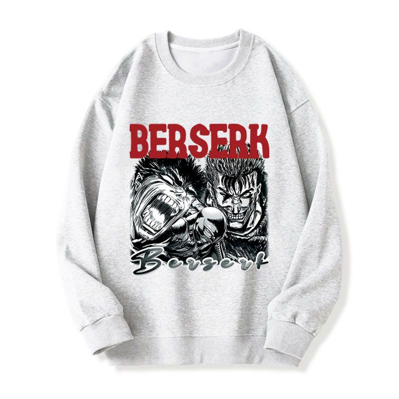 Felpa con cappuccio oversize e ampia "Sword Legend Guts" in versione coreana, autunno inverno, per studenti, a maniche lunghe, sottile_voghion.com