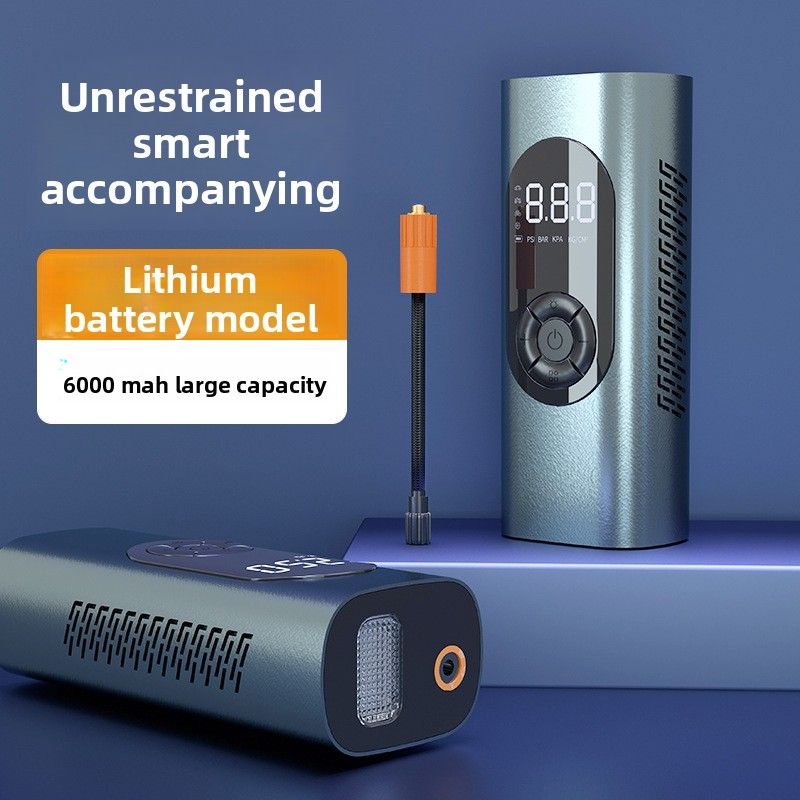 Intelligent Digital Display Tire Inflation, Wireless Charging, Electric Pump For Automobiles, High-power Vehicle Air Pump Cylinder_voghion.com