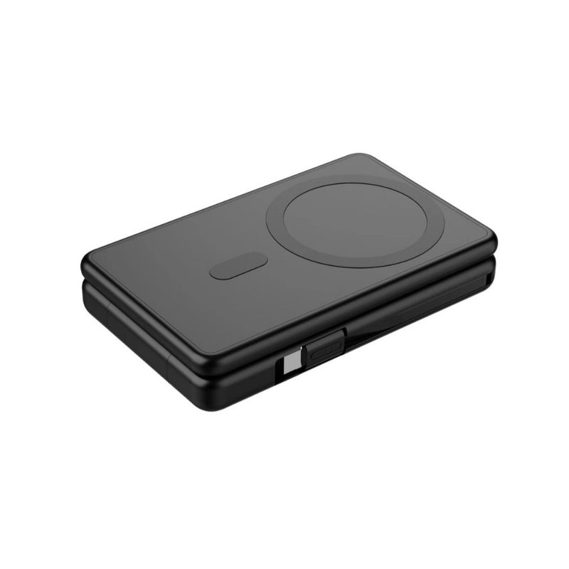 Potrivit pentru iPhone, telefon mobil, ceas, venție magnetică 3 în 1 cu cablu propriu, baterie externă, încărcător wireless magnetic pliabil._voghion.com