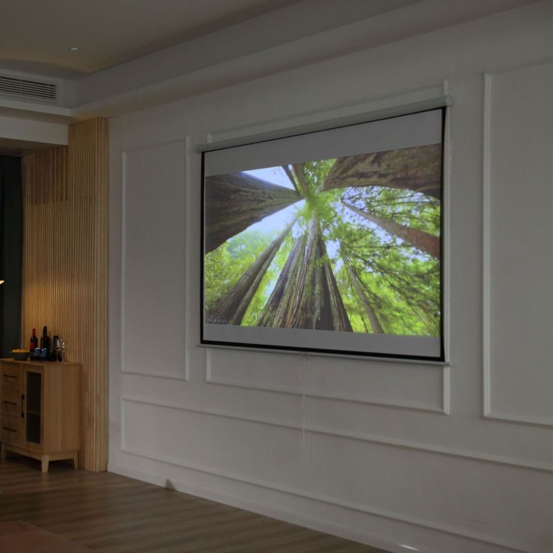 Beamer Leinwand 203 x 152 cm (100 pouces), format 4:3/16:9, Manuell Bedienbar_voghion.com