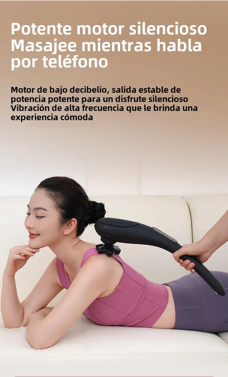 Elektrisches Haarmassagegerät, Halswirbel, Taille, Rücken, Handvibrationsinstrument für die Körperbeziehung, Baumwolle und_voghion.com