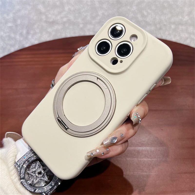 Kovový kroužek, držák, tekutý silikonový magnetický kryt na telefon pro iPhone 15 14 Plus 16 Pro Max držák kryt Fundament_voghion.com